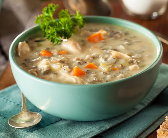 Image of Creamy Chicken & Rice Soup