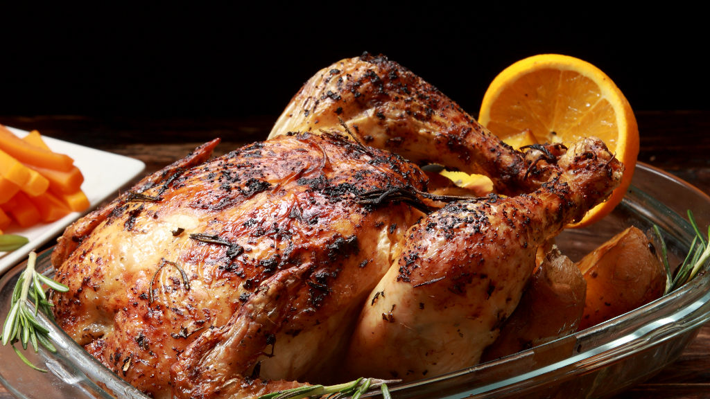 Recette de poulet rôti aux clémentine de Corse