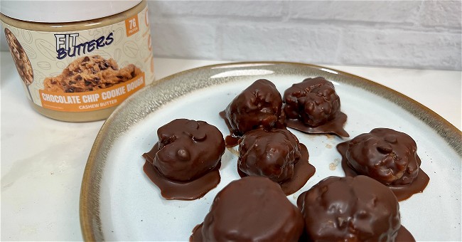 Image of Chocolate Dipped FIt Butters Cookie Dough Bites