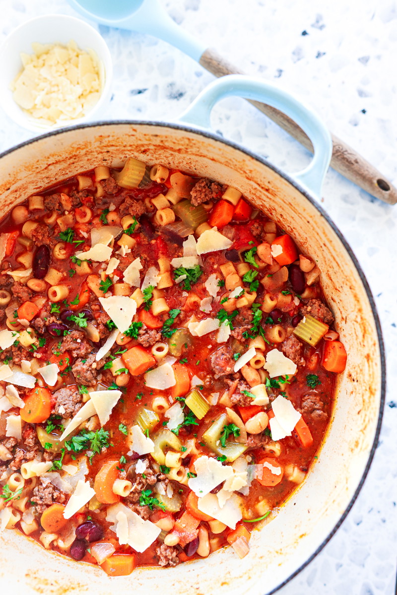TCC Ground Beef Pasta e Fagioli