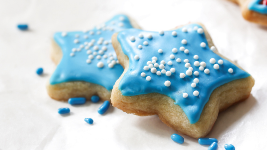 Image of Lavender Tea Blue Glazed Sugar Cookies by Steepers Only