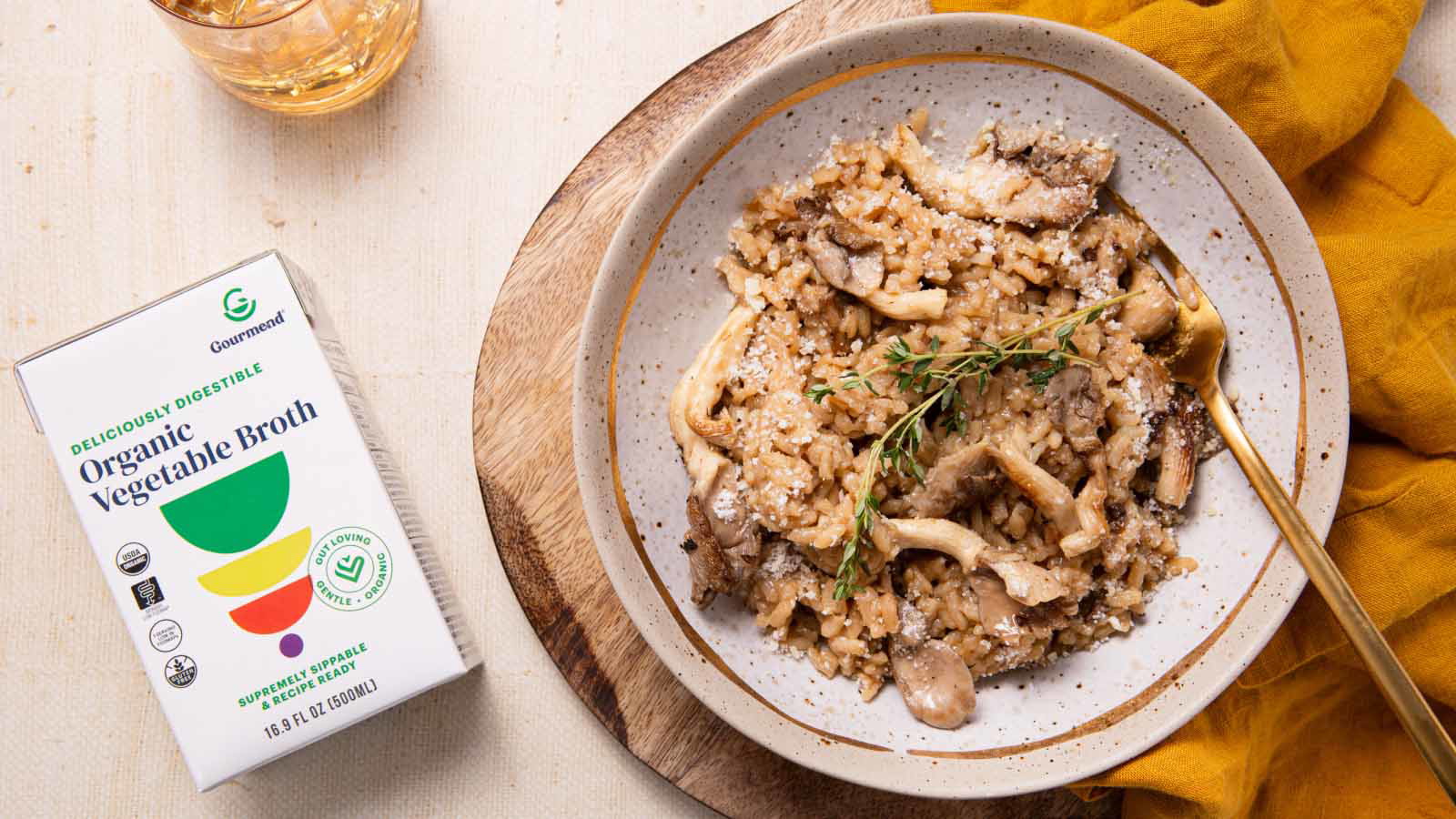 Image of Low FODMAP Mushroom Risotto