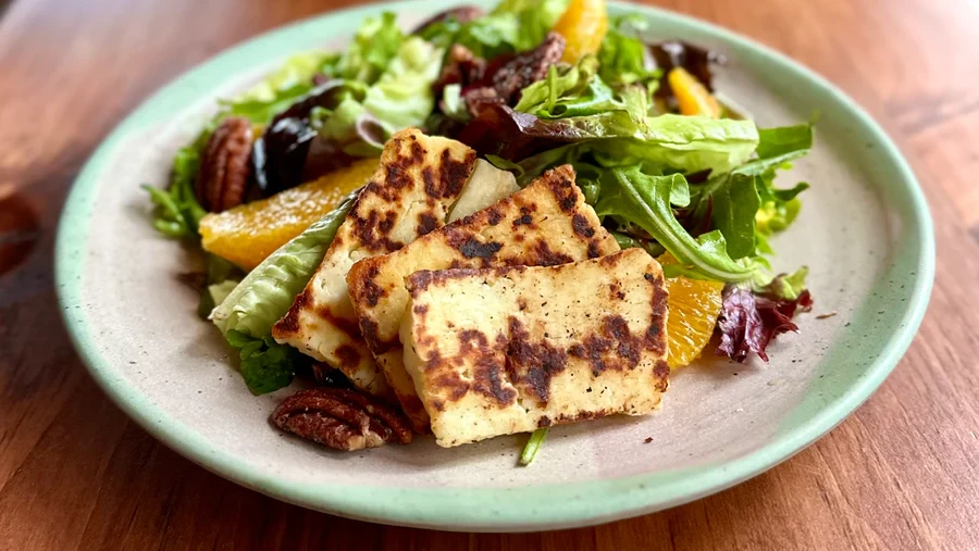 Image of Blood Orange & Lemongrass Mint Grilled Halloumi Salad