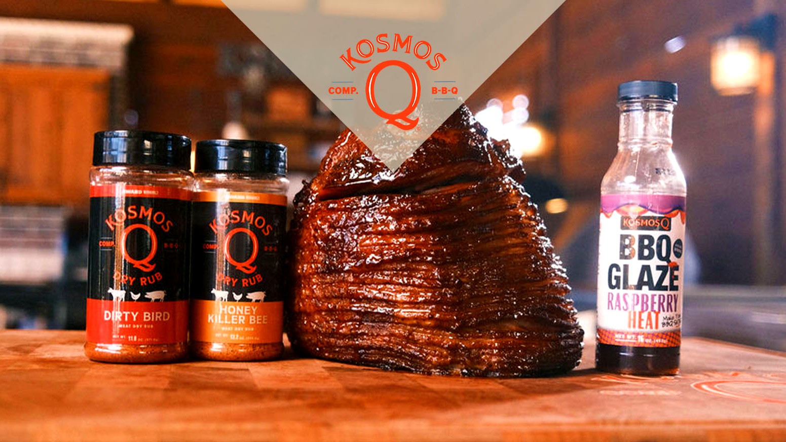 Image of Smoked Glazed Ham on a Pellet Grill