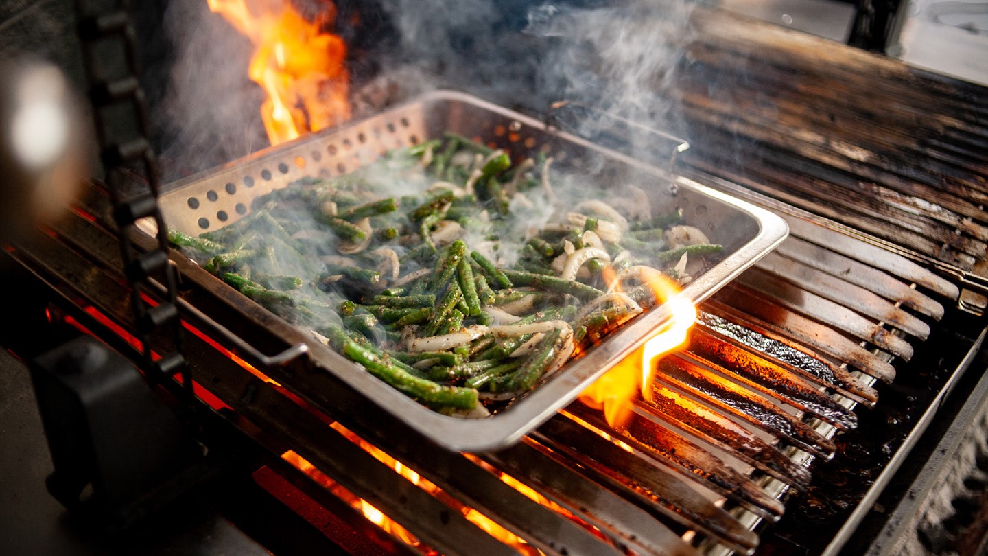 Image of Grilled Green Beans with Gremolata