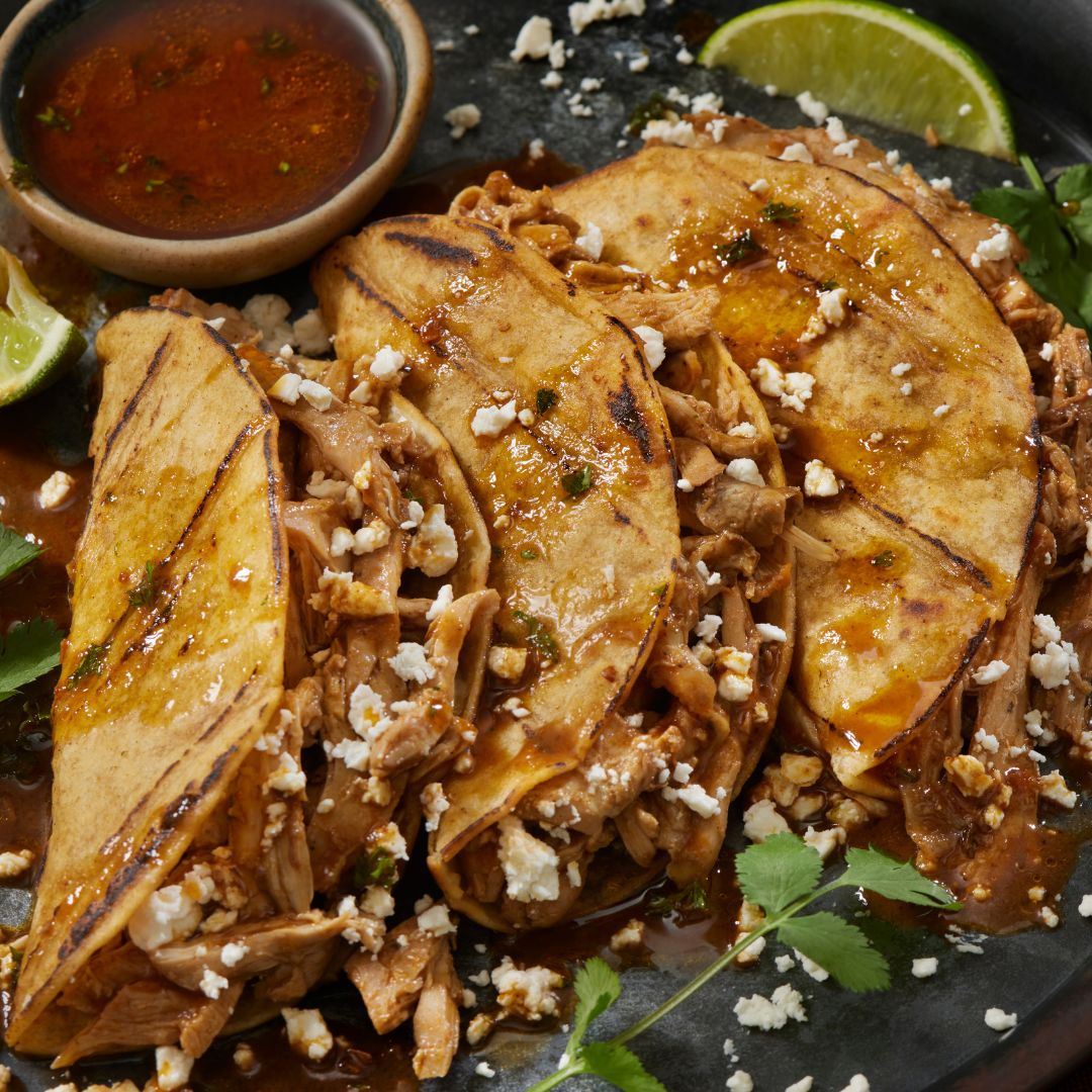 Coffee Mole Chicken Tacos