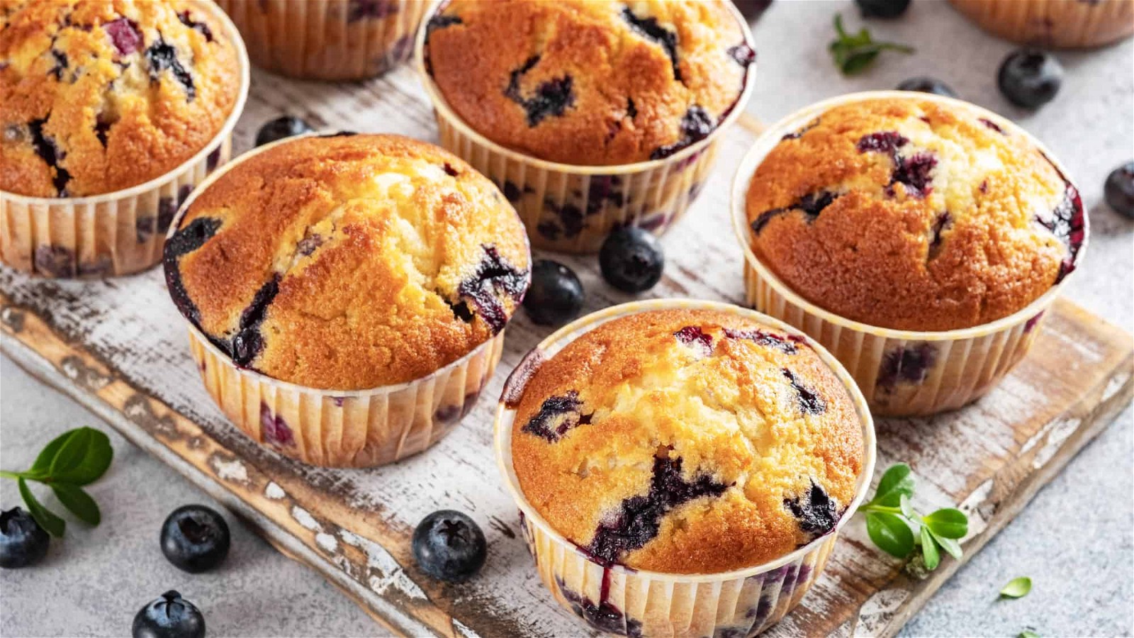 Image of Low-Carb Blueberry Muffins
