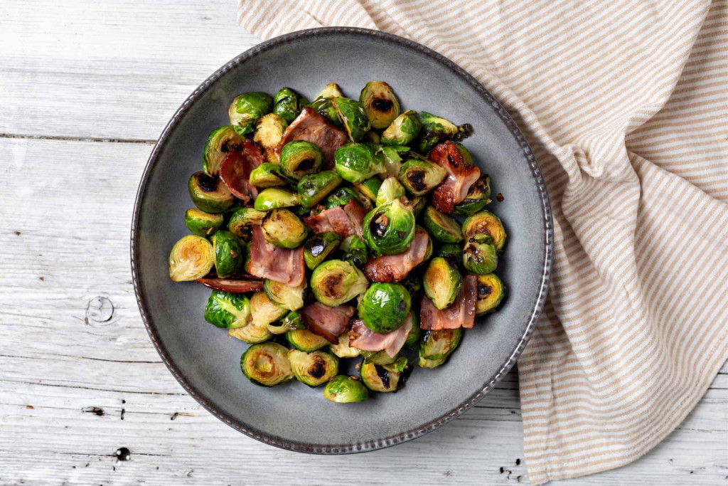 Brussels Sprouts with Garlic Aioli and Parmesan