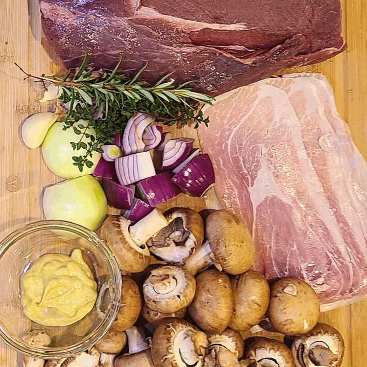 Image of Gather your ingredients and prep the meat by trimming off any silverskin, 