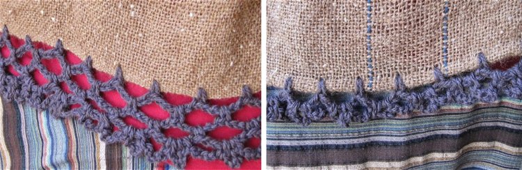 Image of Crochet a decorative edge on the bottom of the bodice,...