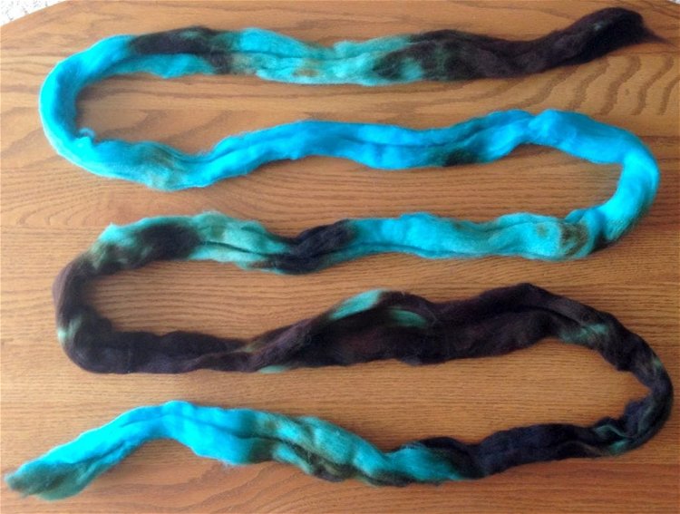 Image of Split the braid into two even sections.