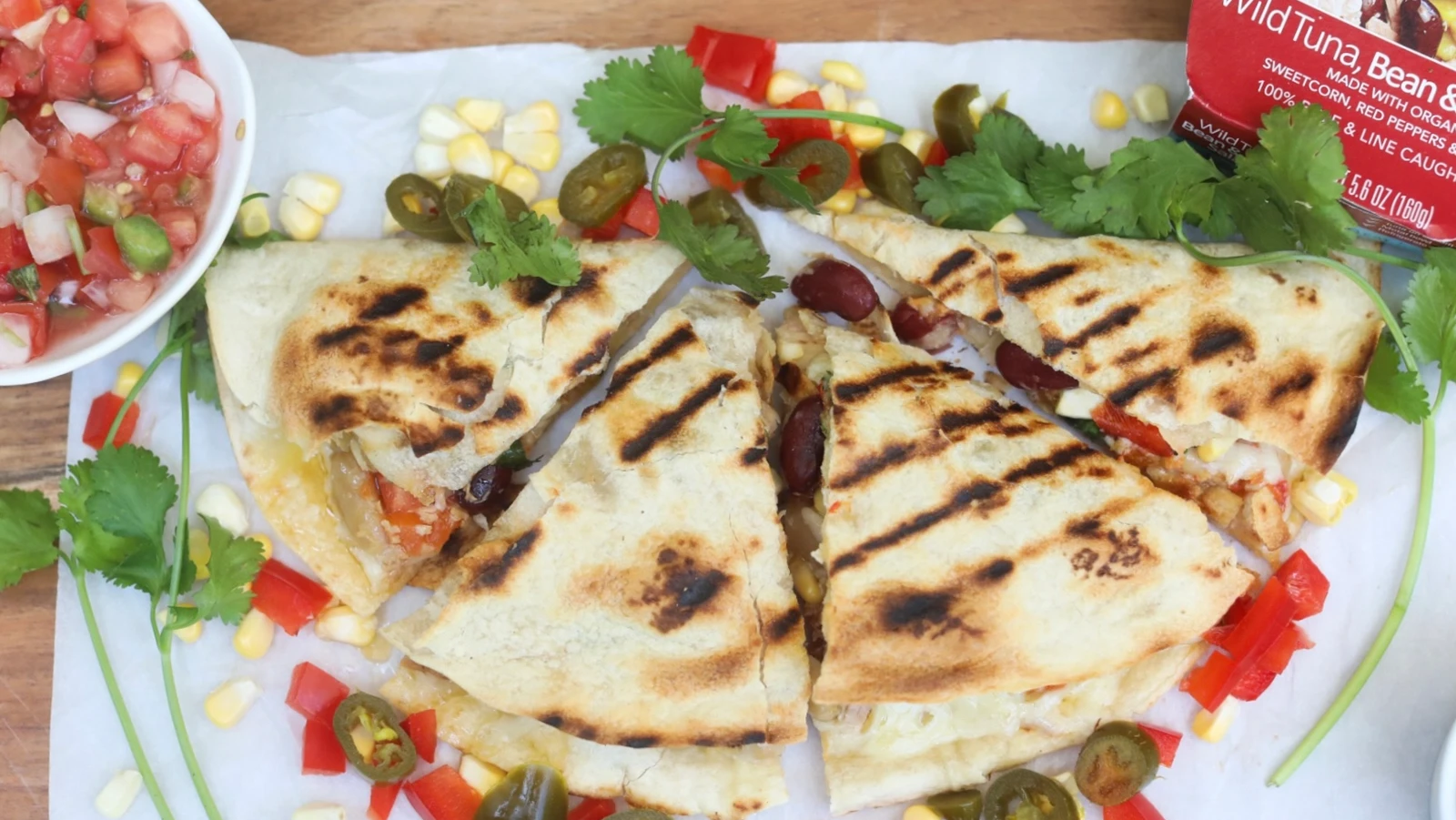 Loaded Tuna Quesadillas | Wild Planet Foods recipe