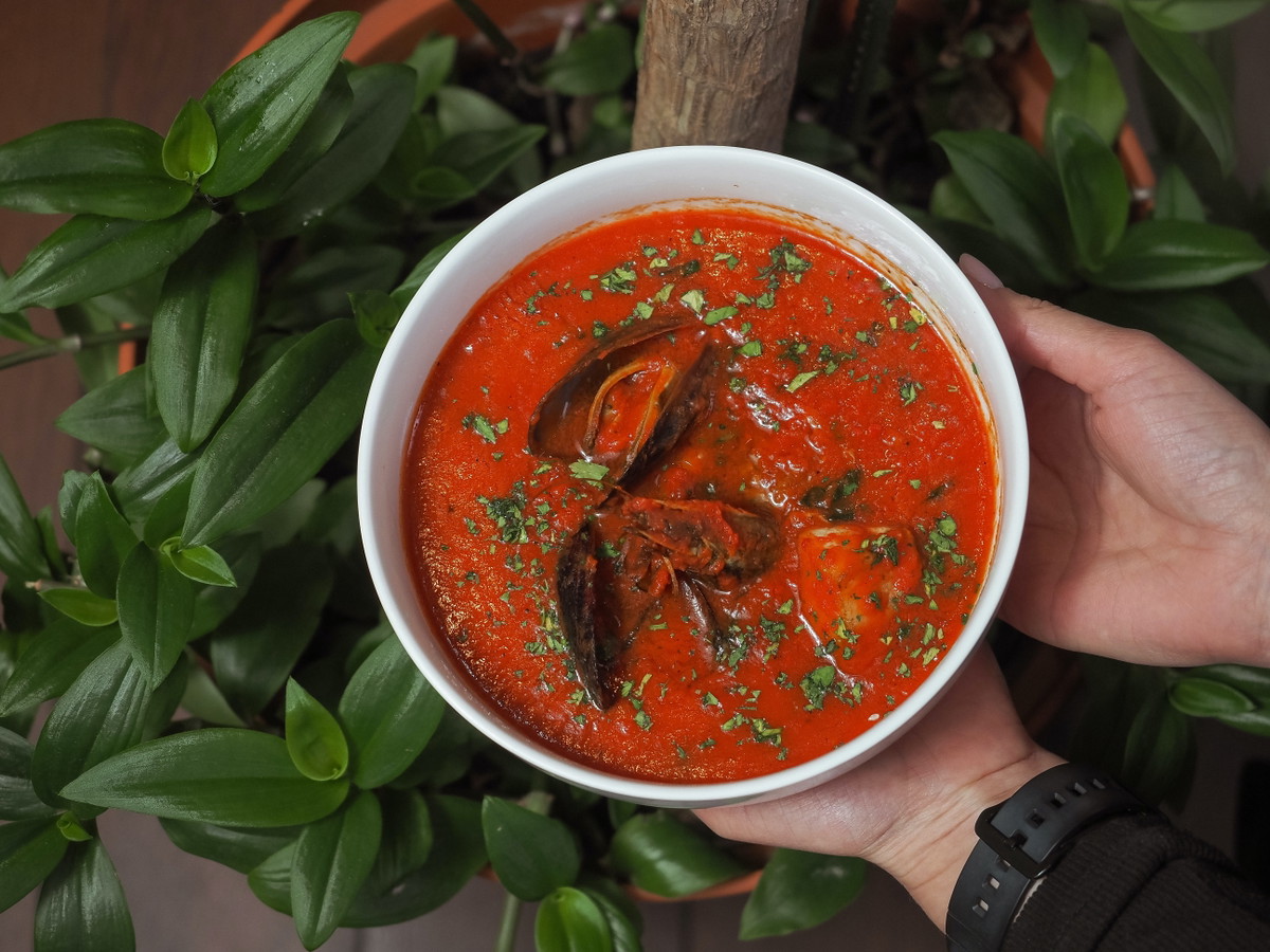 Tomato Confit & Basil Soup 