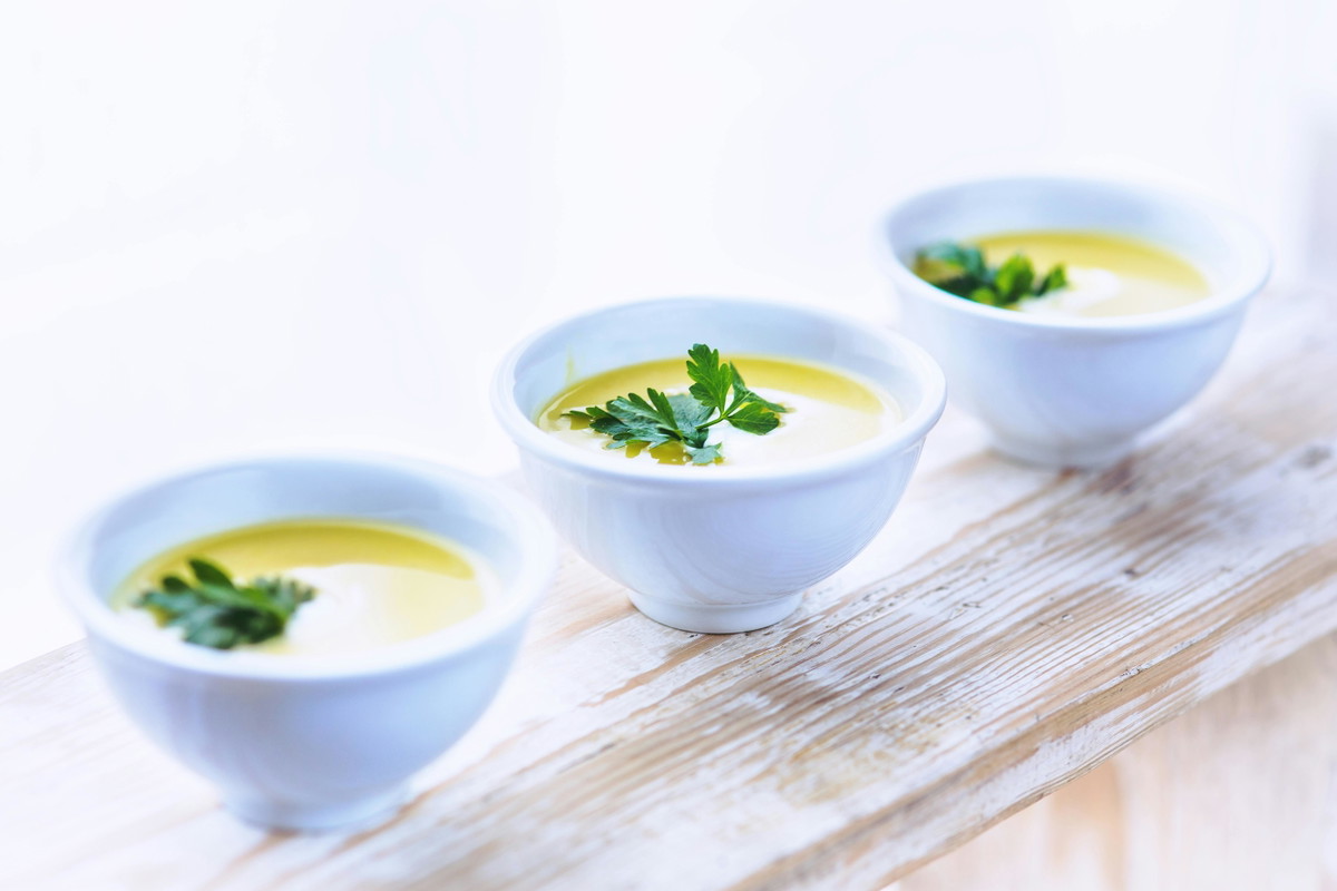 Mediterranean Truffle Egg and Potato Soup