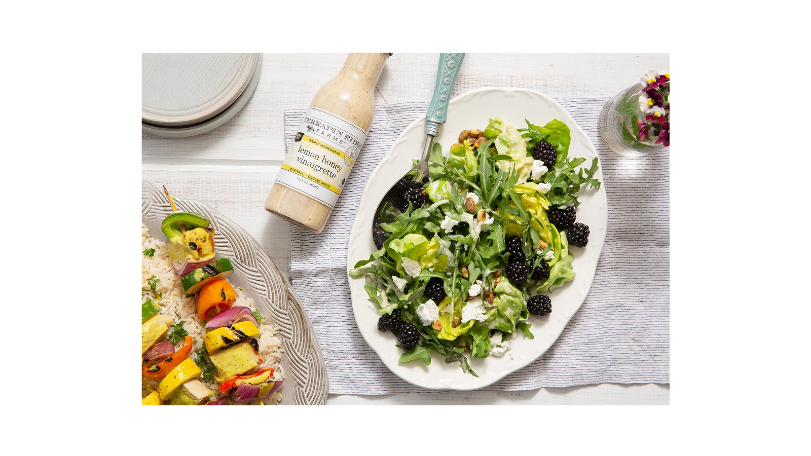 Image of Blackberry Arugula Salad with Lemon Honey Vinaigrette