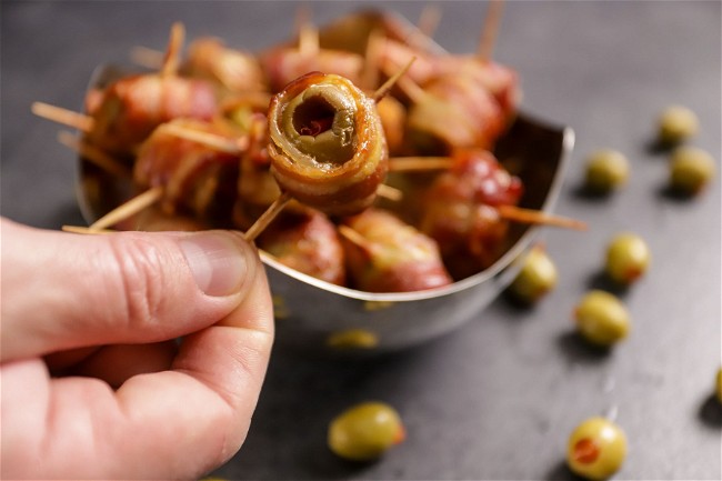 Image of Bacon-Wrapped Olives