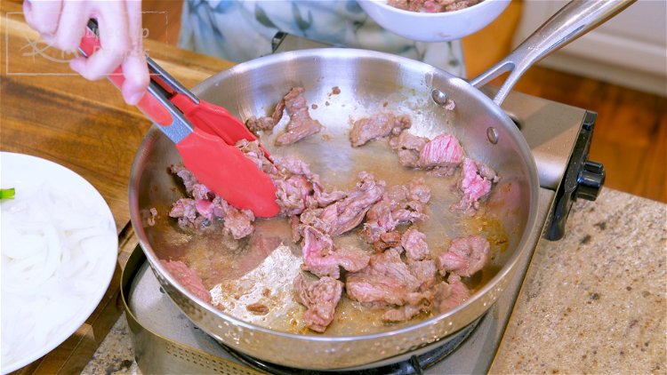 Image of Take the beef out and set it aside.