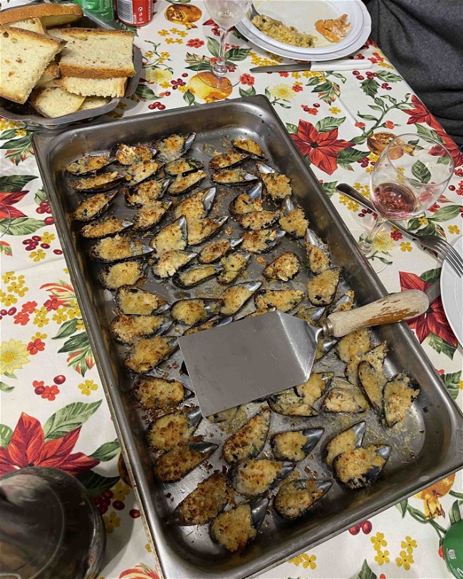 Image of Stuffed Mussels (Cozze au Gratin)