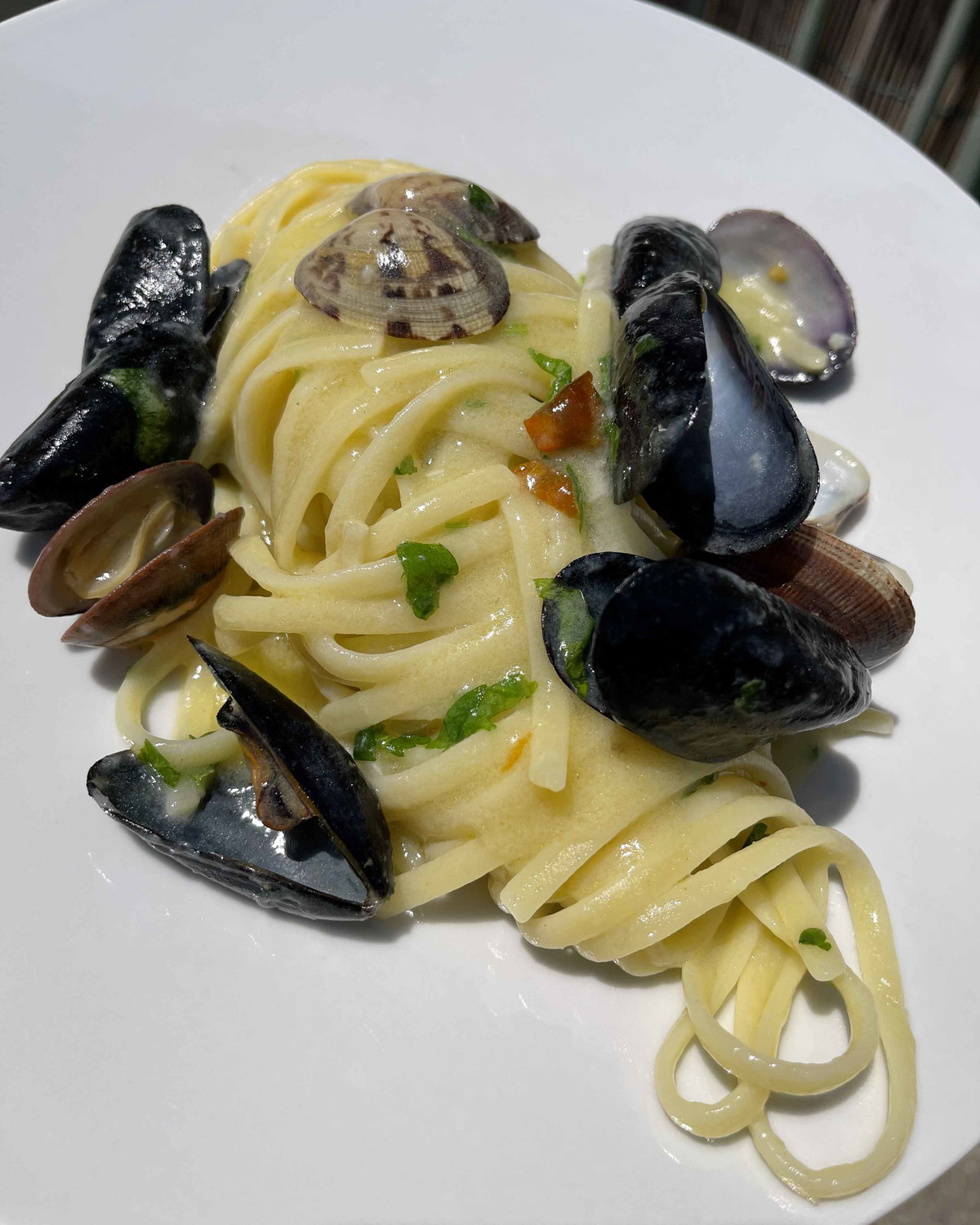 Pasta with Mussels and Clams