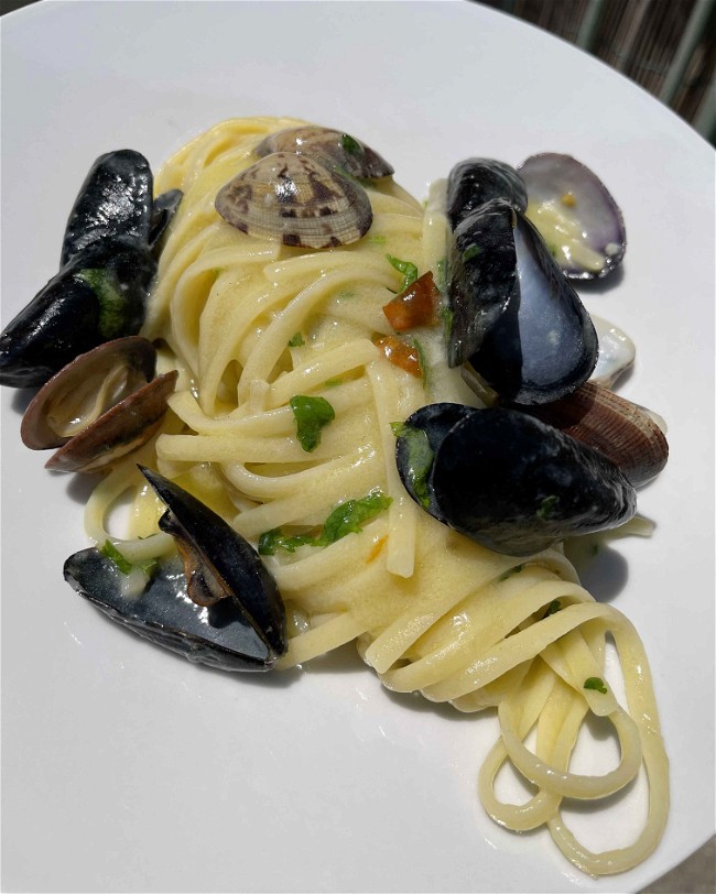 Image of Pasta with Mussels and Clams