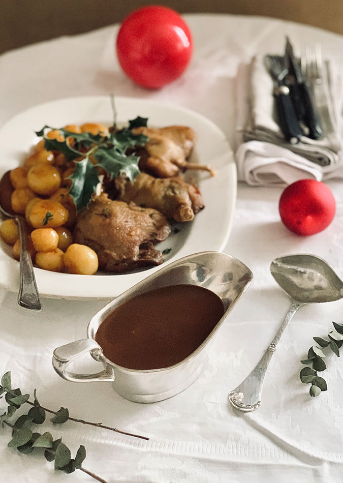 Julesauce smagt til med mørk balsamico