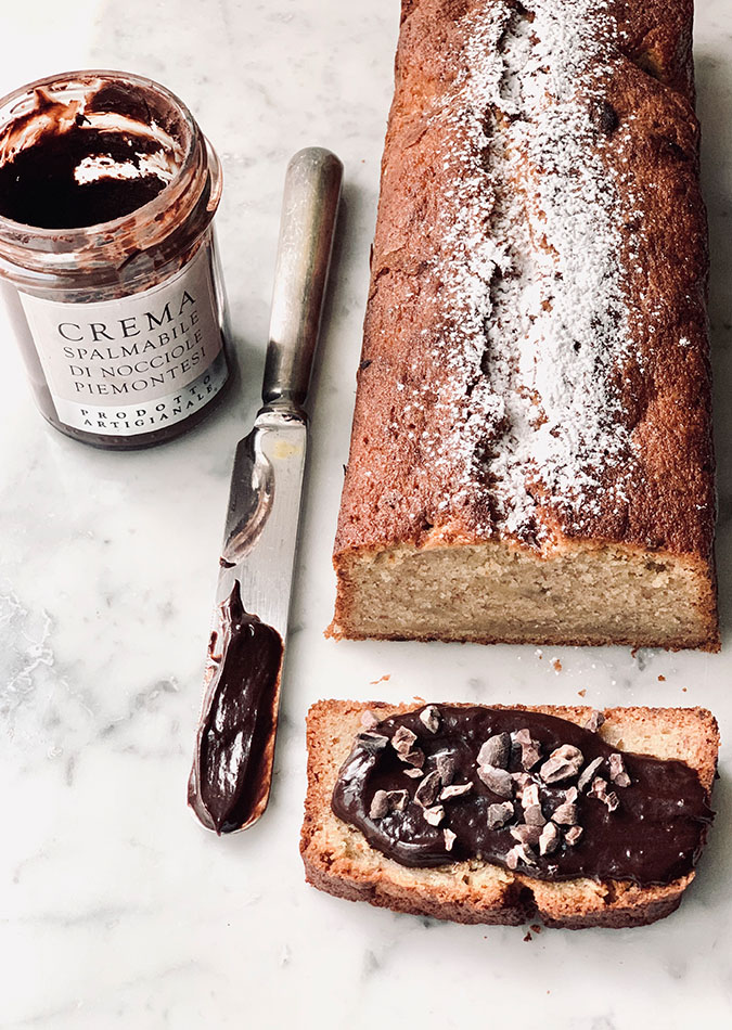 Bananbrød med nocciolata