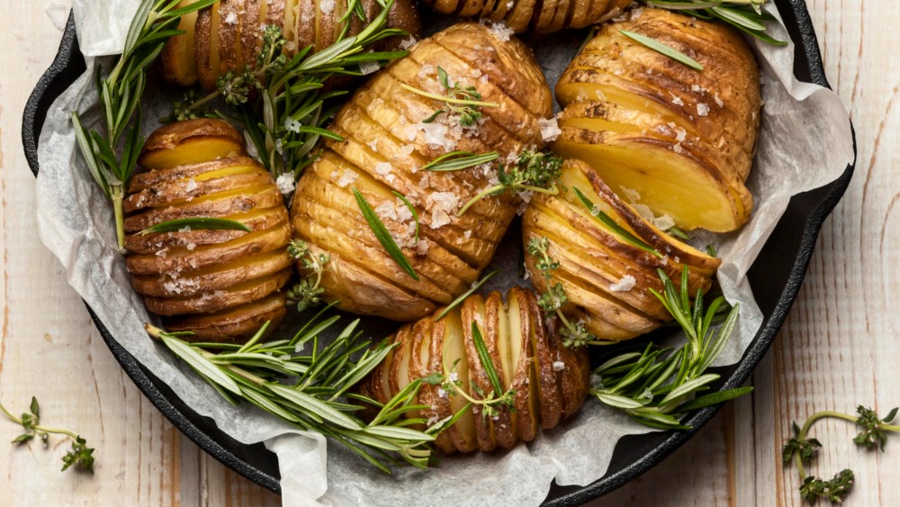 Image of Roasted potatoes with herbs and Celtic sea salt