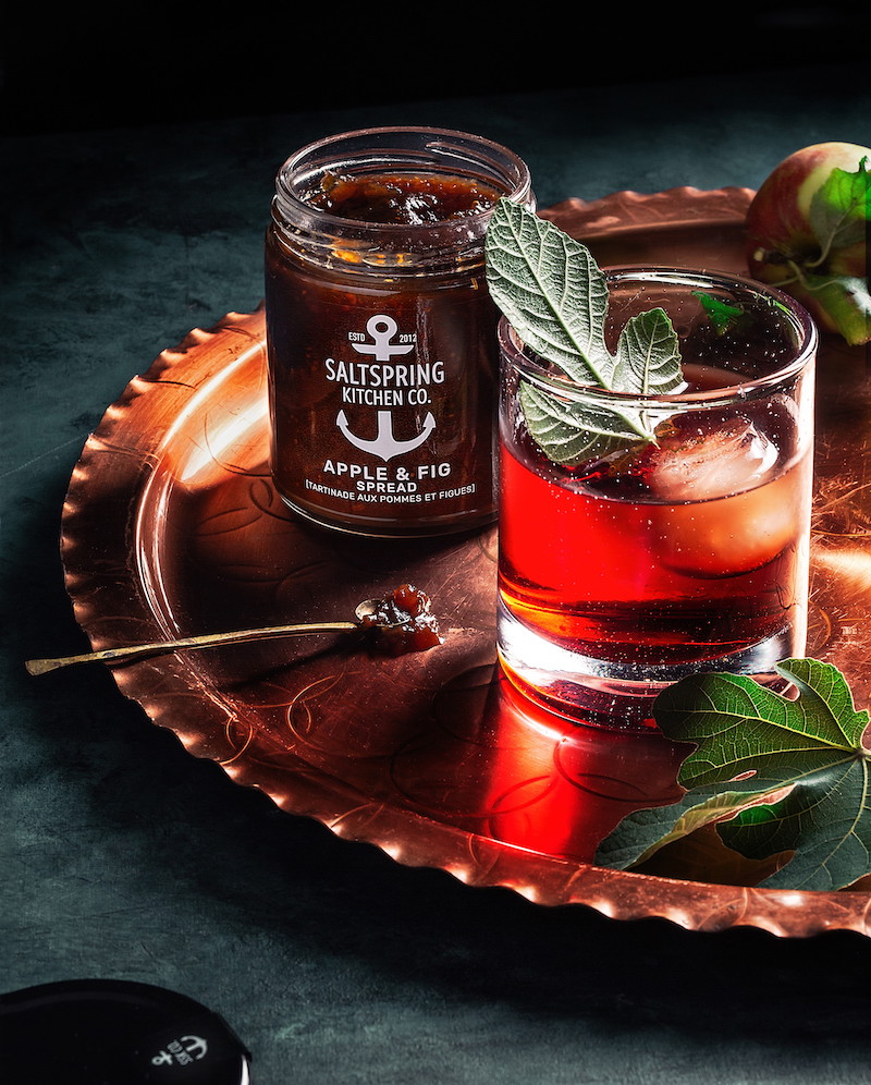 Apple Fig Boulevardier Cocktail