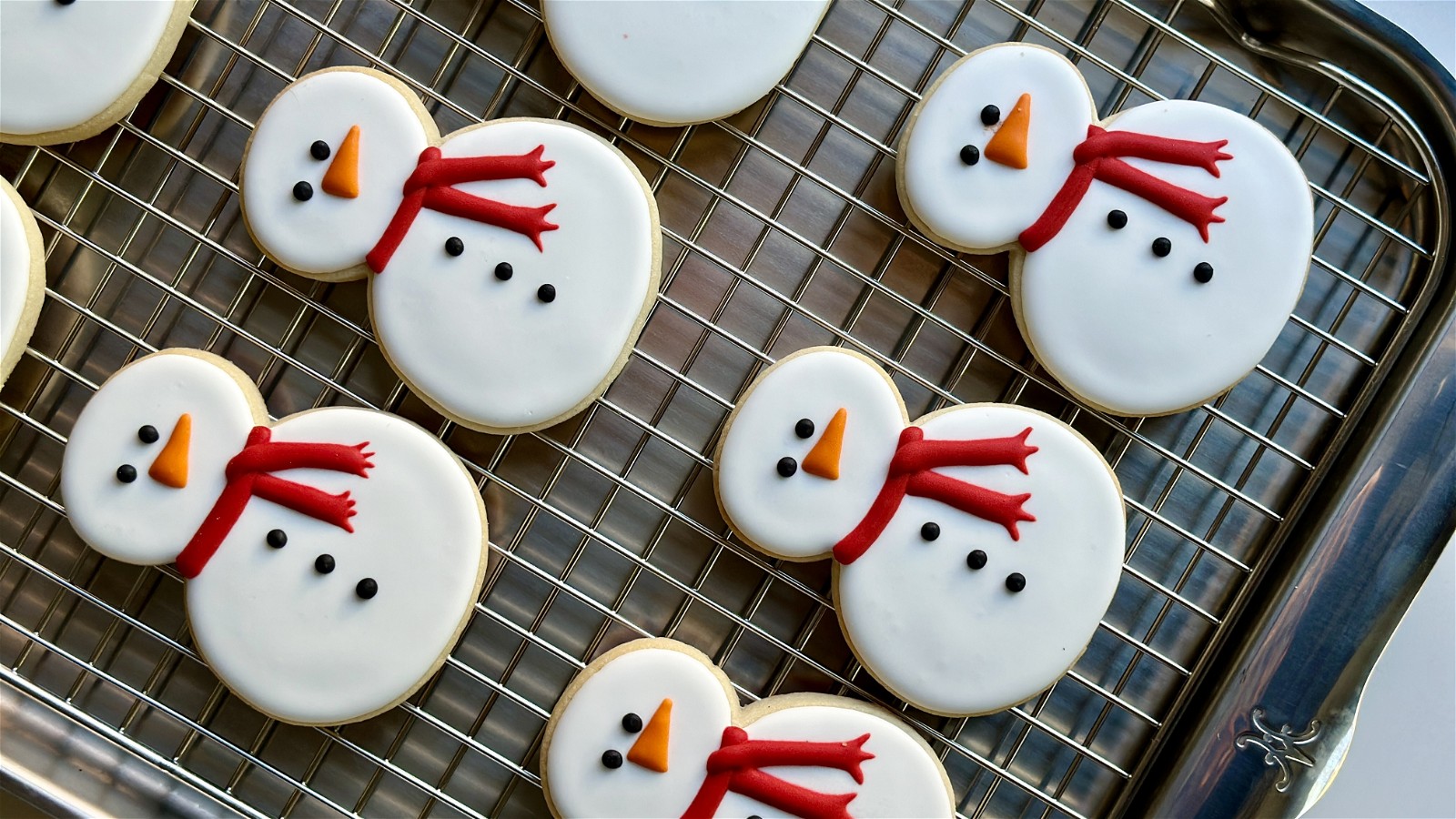 Image of Iced Snowman Sugar Cookies