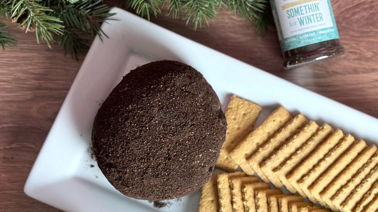 B.T. Leigh's Winter White Chocolate Cherry Cheeseball