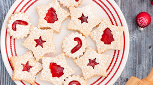 Image of Christmas Jam-Filled Cookies