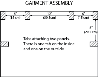 Image of Place the 2 hemmed panels one on top of the...