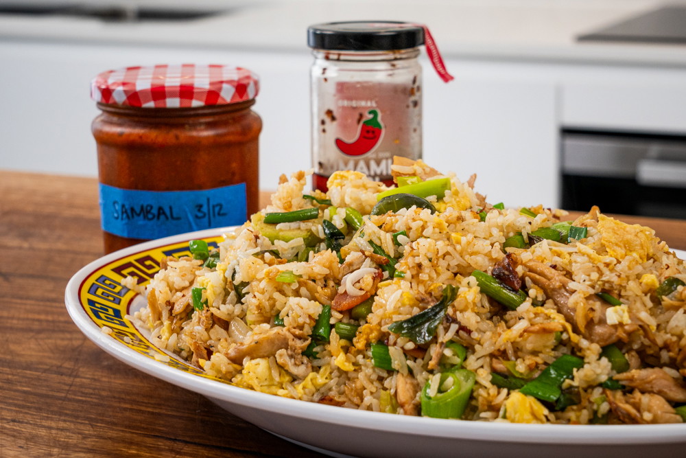 Leftover fried rice