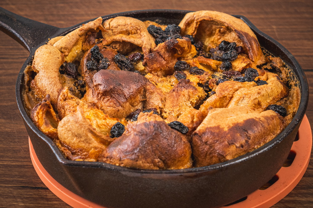 Yorkshire bread and butter pudding