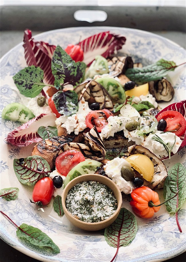 Image of Salat med grillede grøntsager