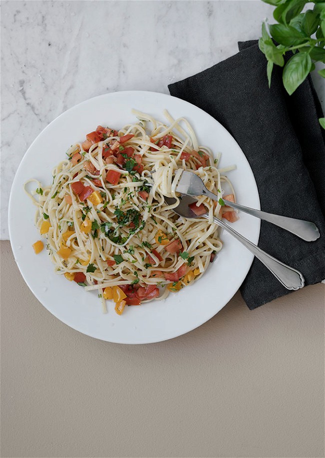 Image of Pasta trenette med tomater