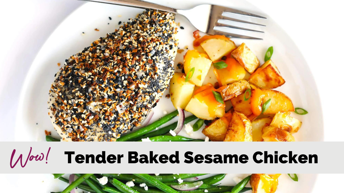 Tender Sesame Baked Chicken