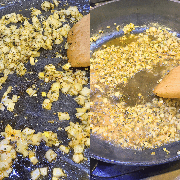 Image of Add the onions to the same skillet and saute for...
