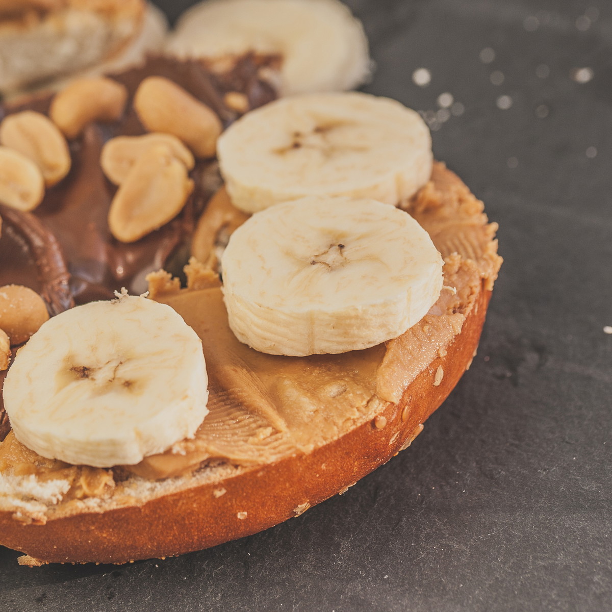 Peanut Butter Banana Bagel