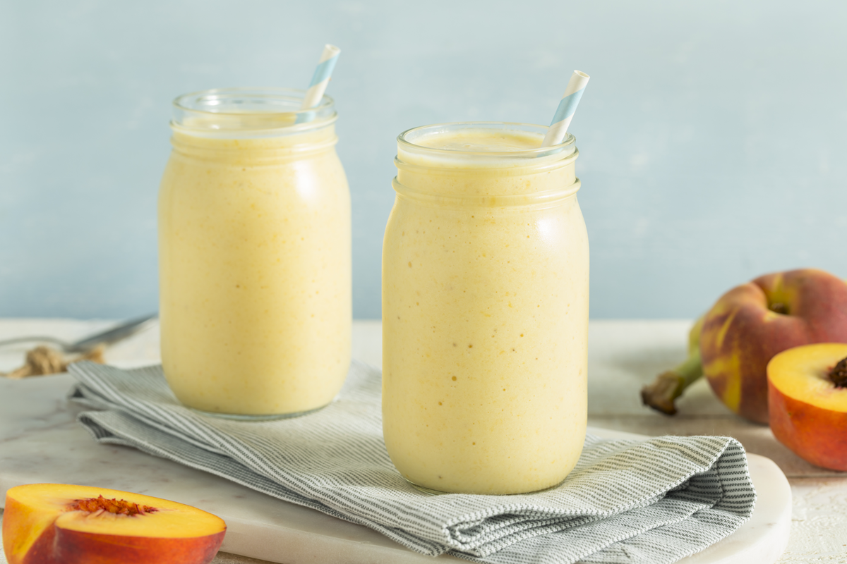 Yoghurt-Pfirsich-Smoothie – Friends Frappé