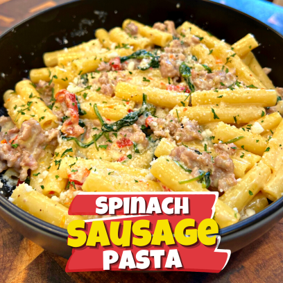 Image of Creamy Spinach & Sausage Pasta 