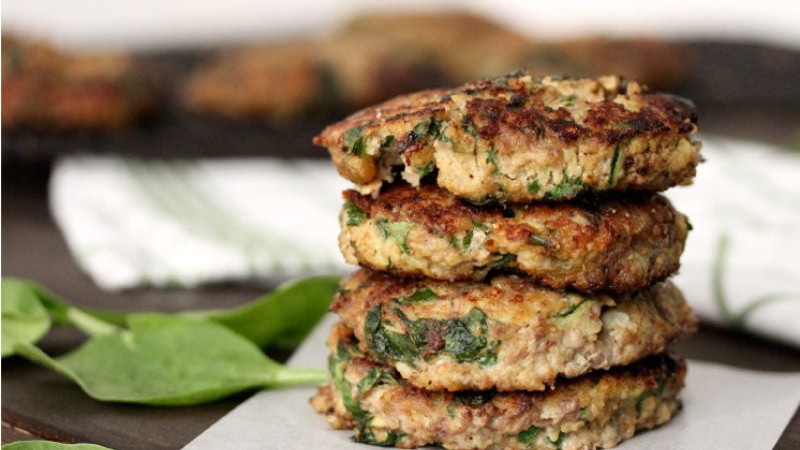 Image of Ground Beef, Millet and Veggie Fritters Recipe