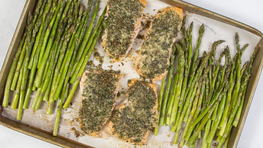 Image of Garlic Parmesan Crusted Salmon