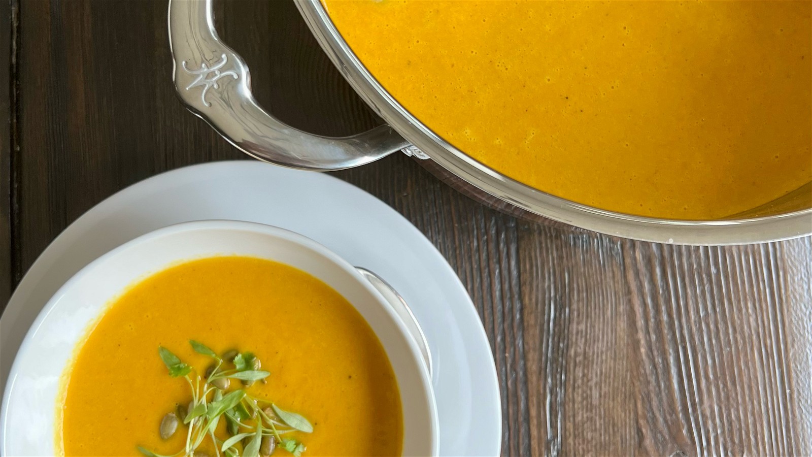 Image of Curried Carrot Ginger Soup with Coconut Milk