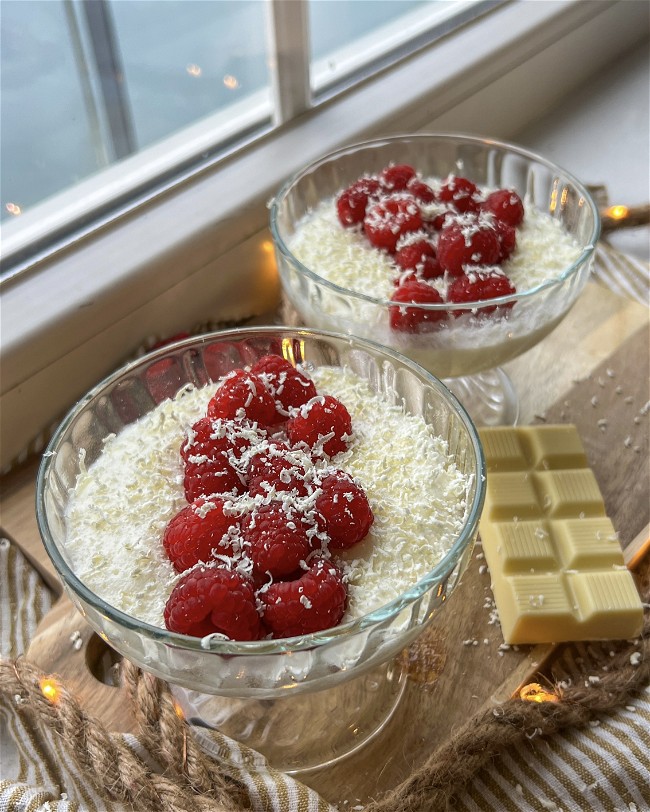 Image of Gezondere Witte Chocolade Mousse