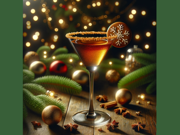 Gingerbread Christmas Martini Glasses