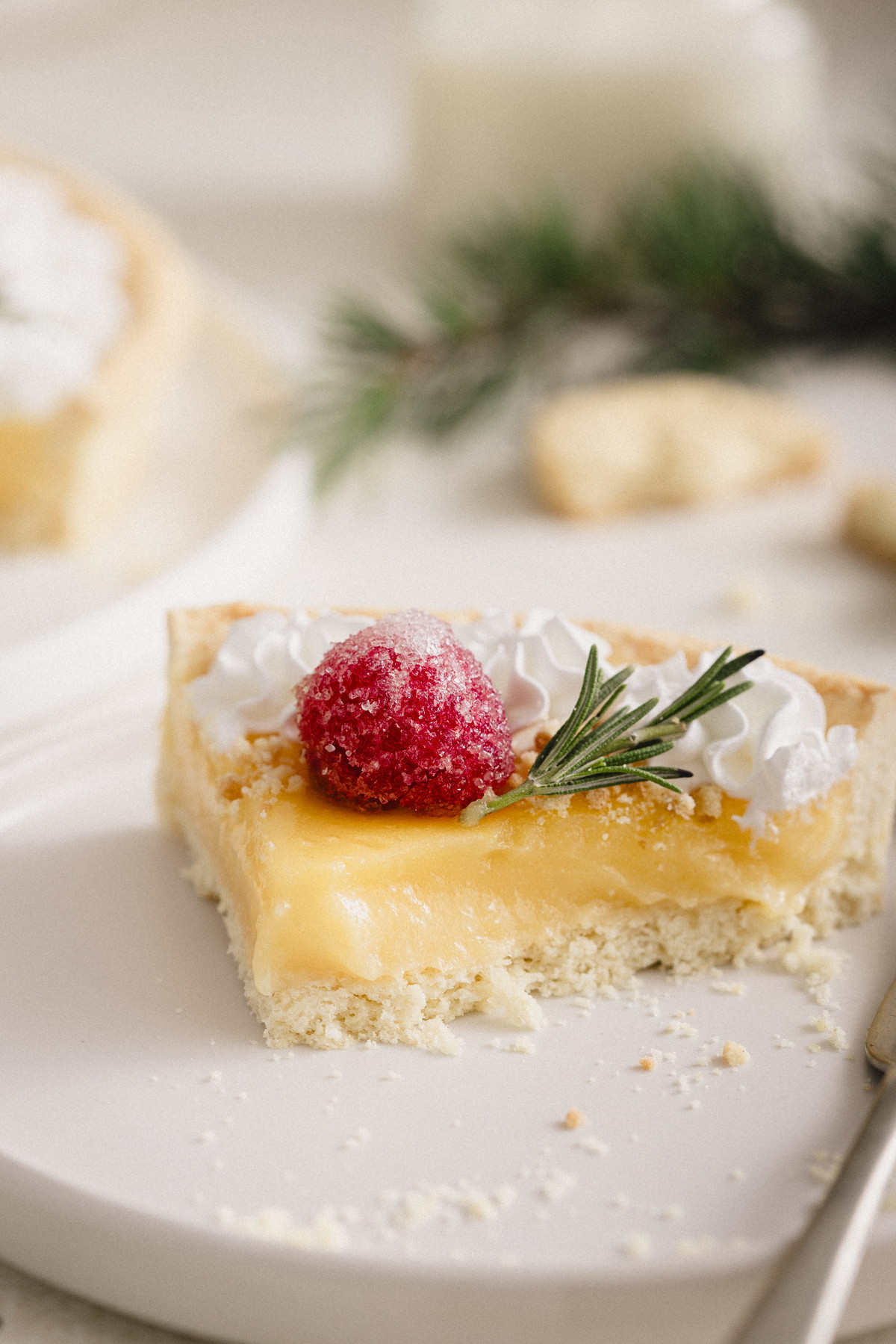 Pie de lemon curd
