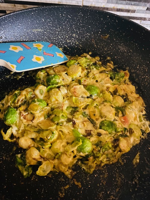 Sauteed Sillylilli Sprouts - An delicious alternative way to cook those green things!
