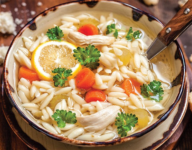 Image of Mushroom & Orzo Soup