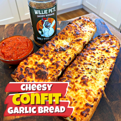 Image of Cheesy Confit Garlic Bread